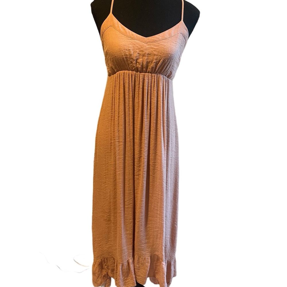 Light brown Spaghetti Strap Maxi Dress
